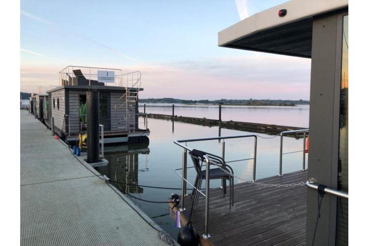 Hausboot Fjord Aries Mit Dachterrasse In Schleswig Hotell Eksteriør bilde